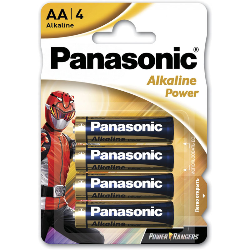 

Батарейка Panasonic AA ALKALINE POWER Power Rangers (LR-3) (4 шт на блістері)