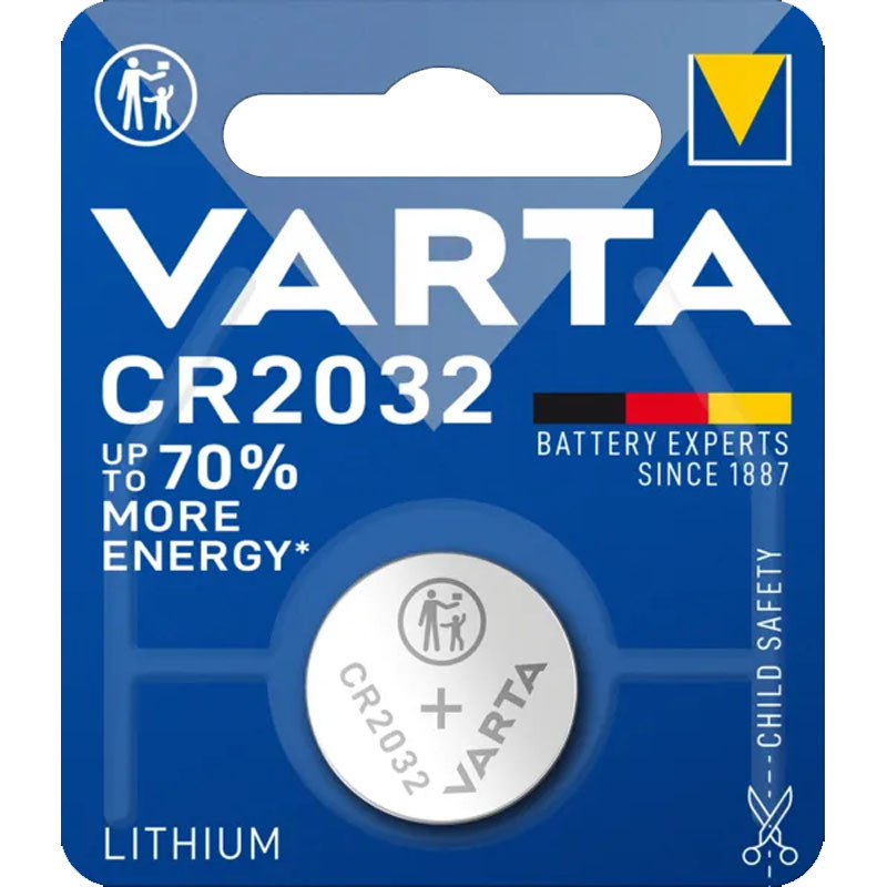 

Батарейка Varta CR 2032 BLI 1 Lithium (5207) (Сірий)