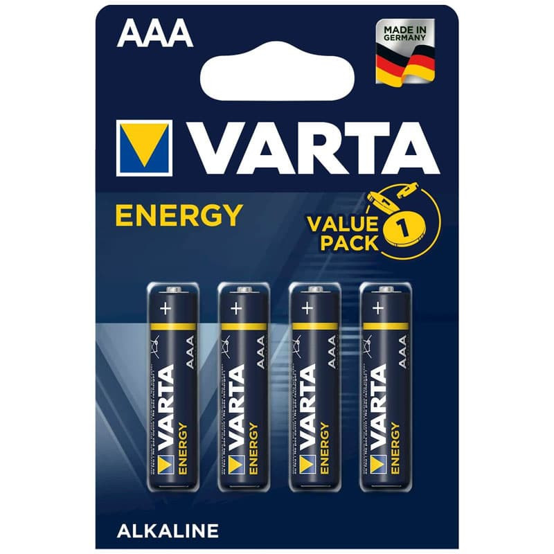 

Батарейка Varta Energy AAA BLI 4 Alkaline LR3 (4103)