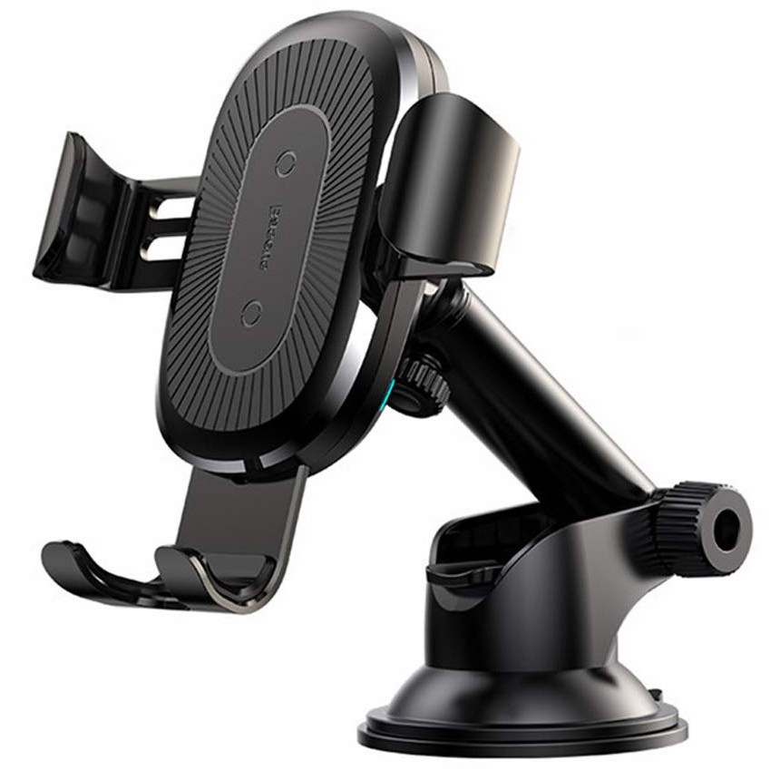 

Автодержатель с БЗУ Baseus Gravity Car Mount (Osculum Type) 1.7A Черный (110612)