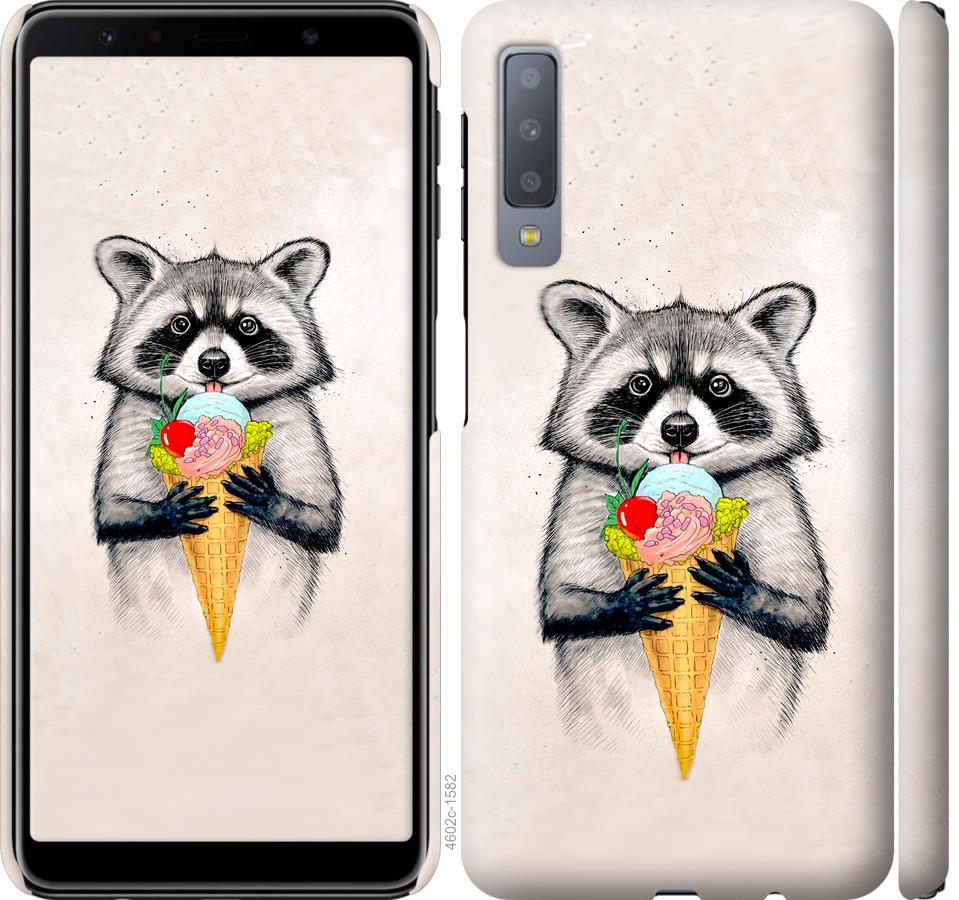 

Чохол на Samsung Galaxy A7 (2018) A750F Єнот з морозивом