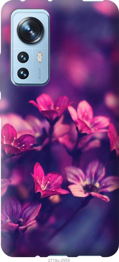 

Чехол на Xiaomi 12 Пурпурные цветы