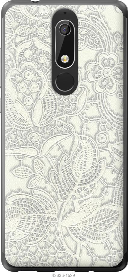 

Чехол на Nokia 5.1 Белое кружево