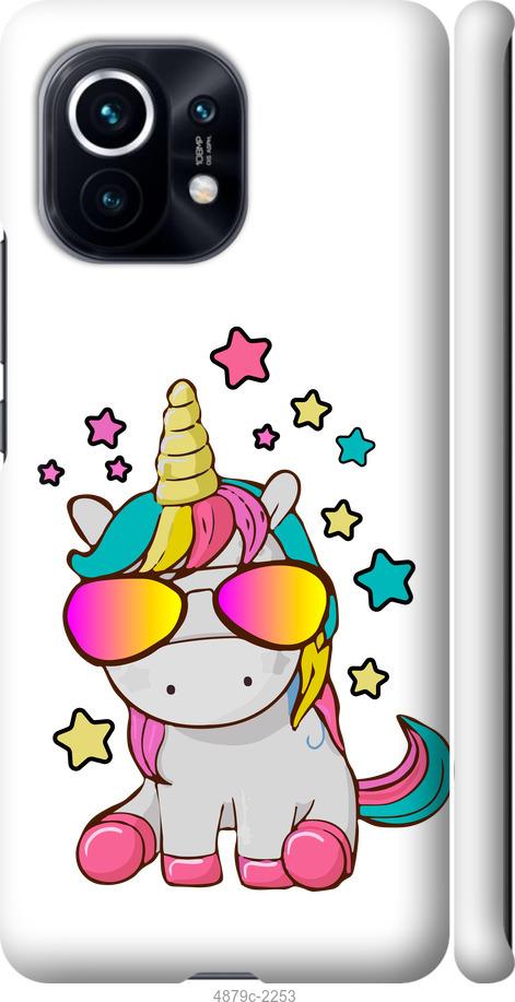 

Чехол на Xiaomi Mi 11 Единорог в очках