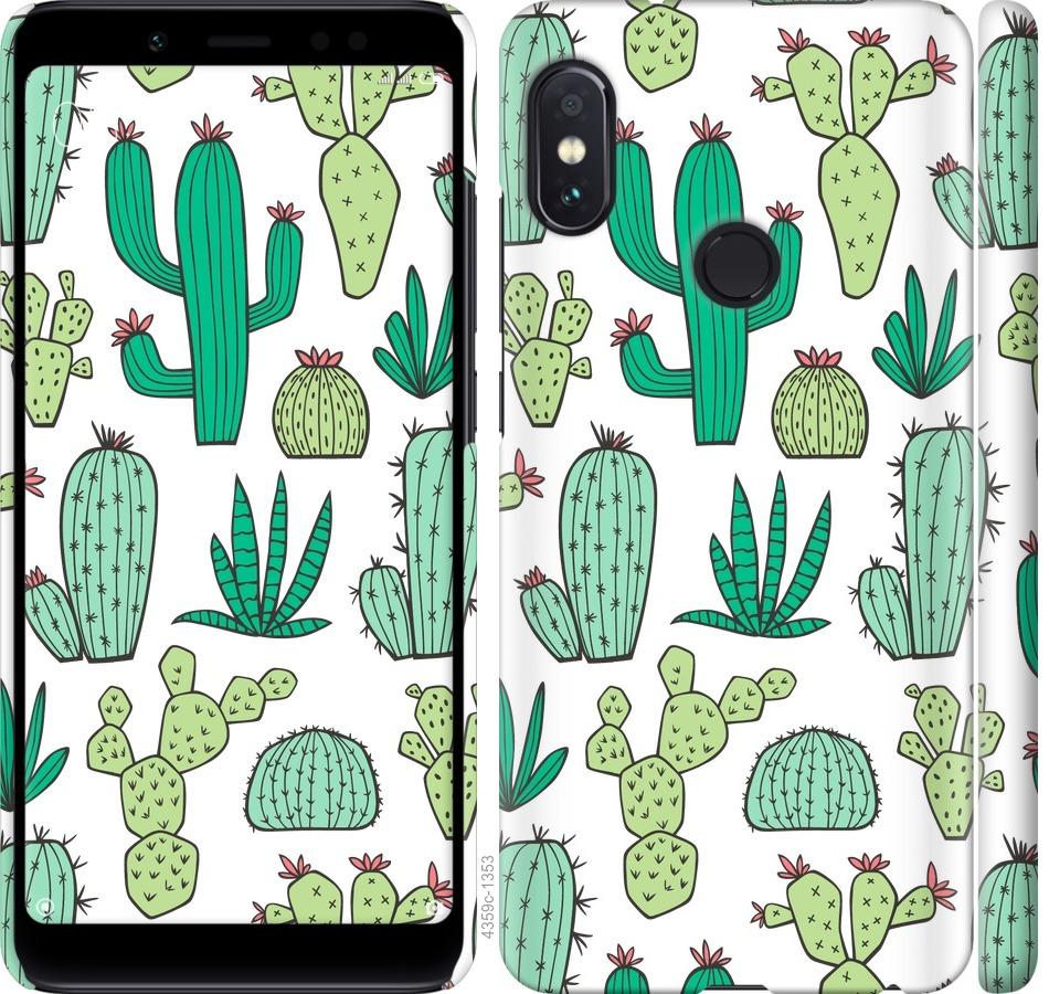 

Чехол на Xiaomi Redmi Note 5 Pro кактусы 2
