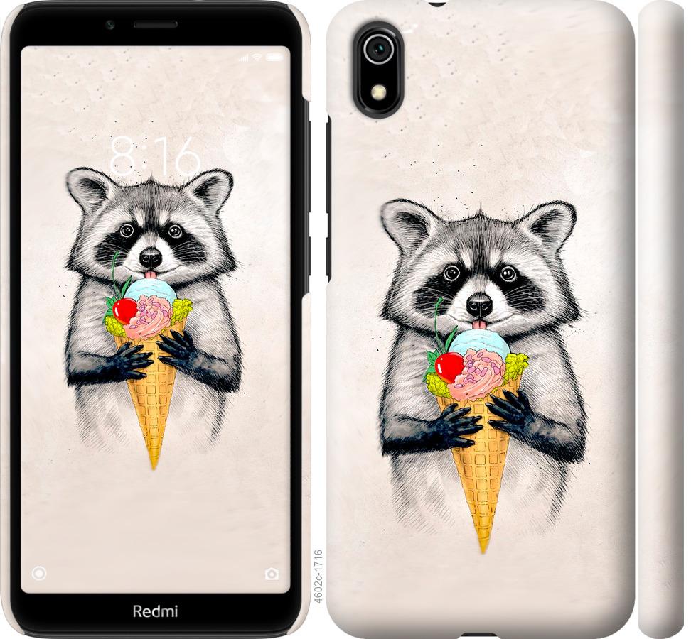 

Чохол на Xiaomi Redmi 7A Єнот з морозивом