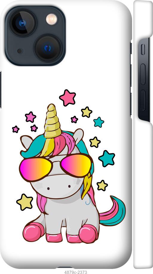 

Чехол на iPhone 13 Mini Единорог в очках