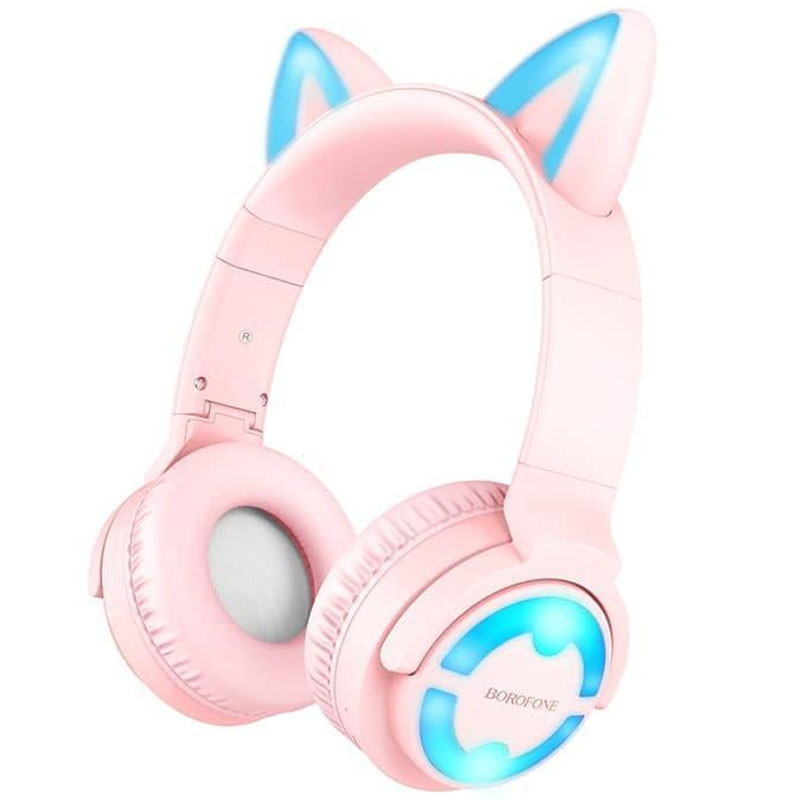

Bluetooth наушники BOROFONE BO15 Cat ear Розовый (208682)