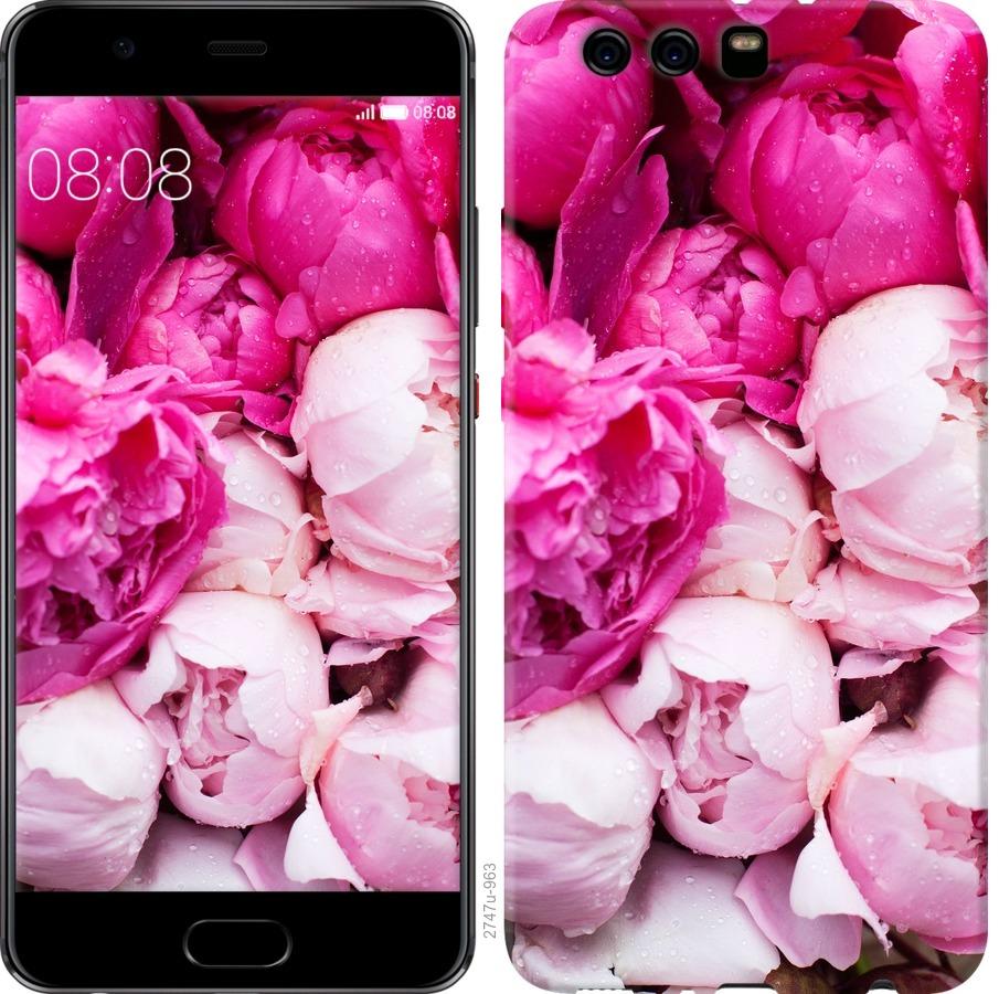 

Чохол на Huawei P10 Plus Рожеві півонії