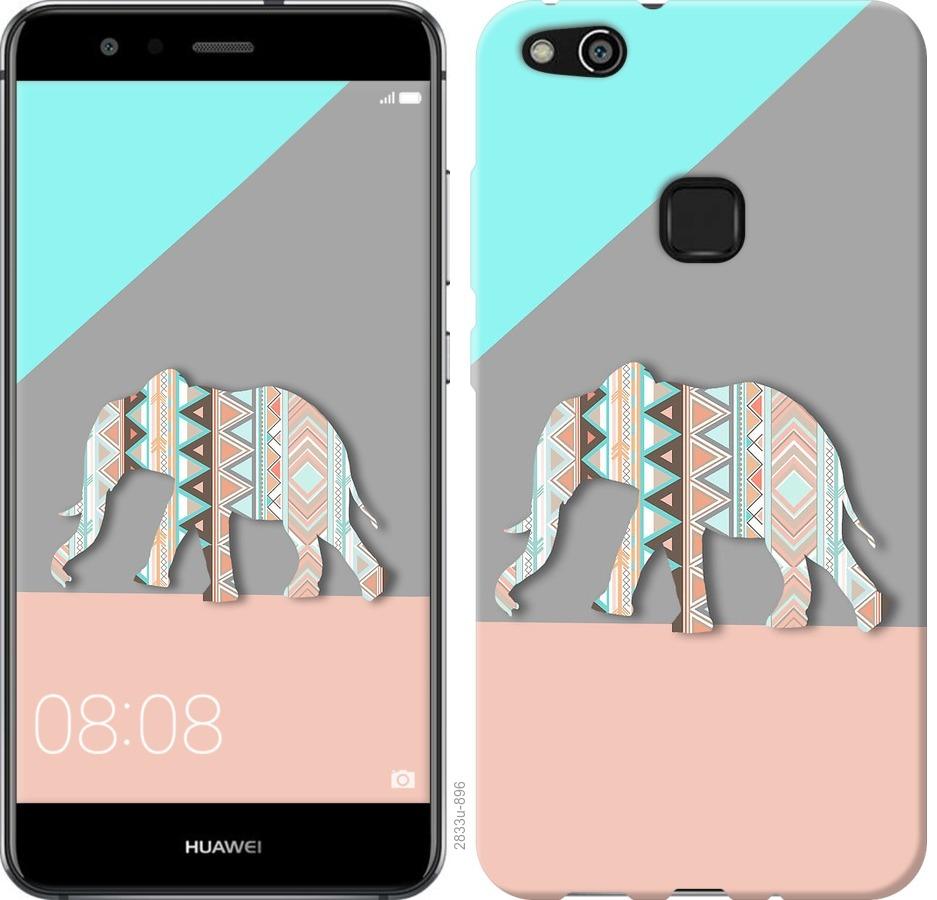 

Чохол на Huawei P10 Lite Візерунчастий слон