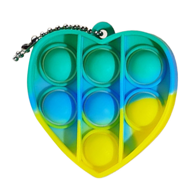 

Брелок Pop it (Designs Green / Yellow Heart)