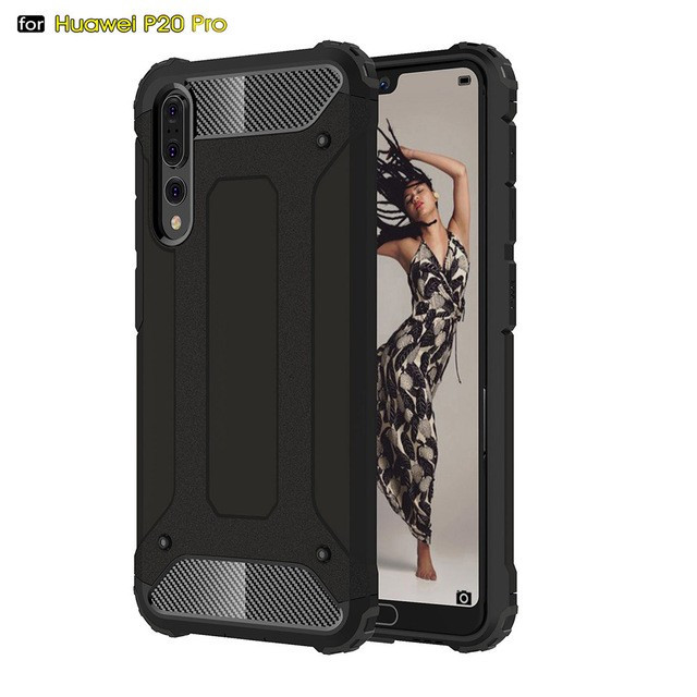 

Бронированный противоударный TPU+PC чехол Immortal для Huawei P20 Pro Черный (81364)