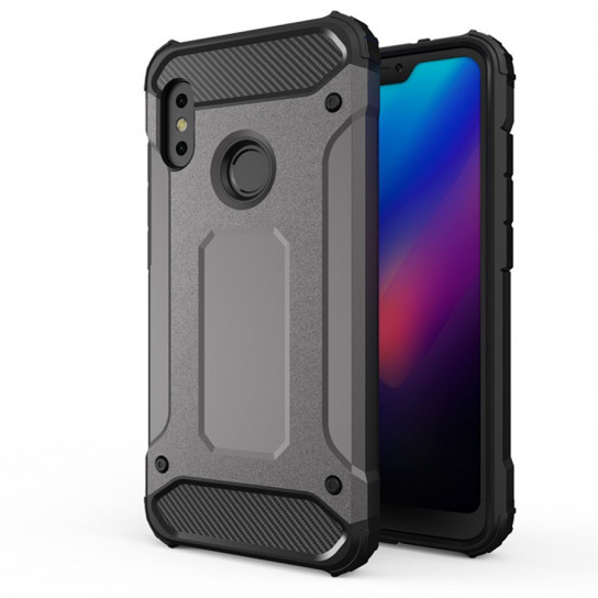 

Бронированный противоударный TPU+PC чехол Immortal для Xiaomi Mi A2 Lite / Xiaomi Redmi 6 Pro Металл / Gun Metal (87702)