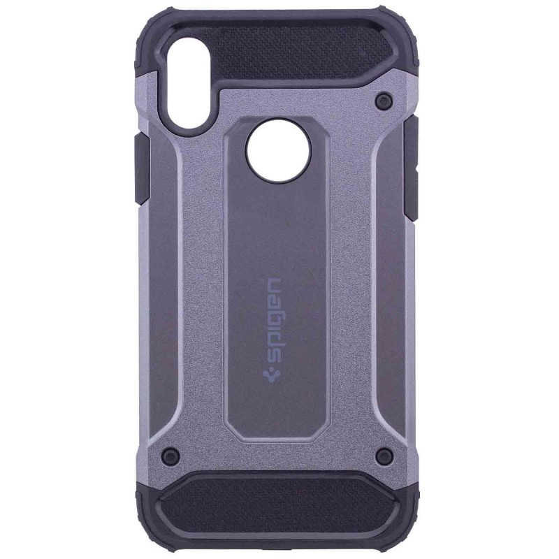 

Бронированный противоударный TPU+PC чехол SPIGEN (HC) для Xiaomi Redmi Note 6 Pro Серый (91368)