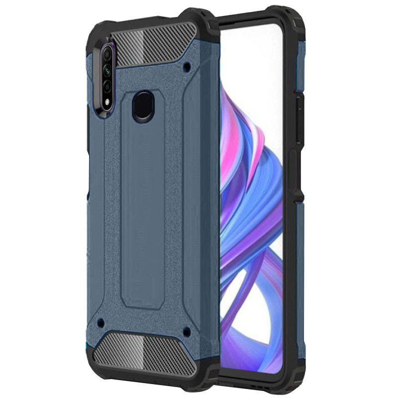 

Броньований протиударний TPU+PC чохол Immortal для Oppo A31 (Сірий / Metal slate)