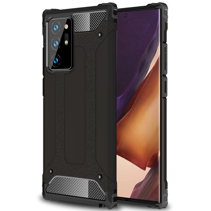 

Бронированный противоударный TPU+PC чехол Immortal для Samsung Galaxy Note 20 Ultra Черный (143390)