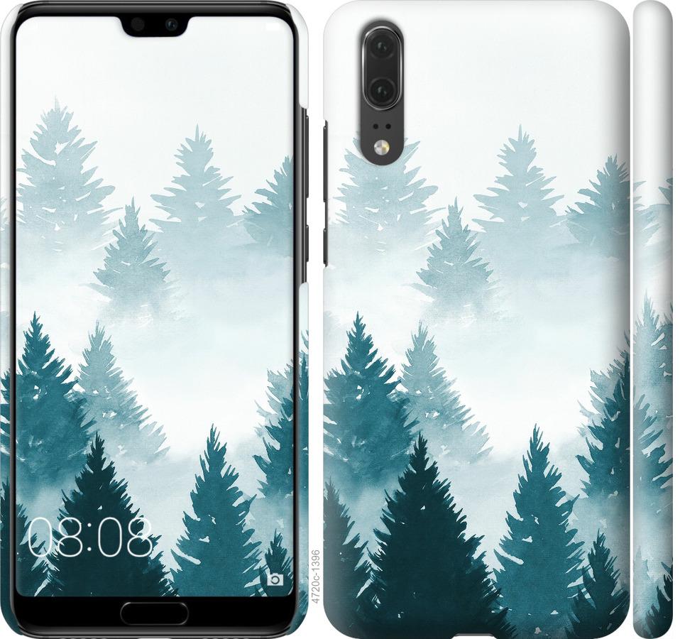 

Чохол на Huawei P20 Акварельні Ялинки