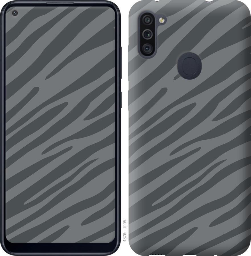 

Чехол на Samsung Galaxy M11 M115F Серая зебра