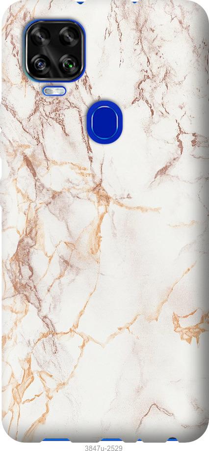 

Чехол на ZTE Blade V2020 Белый мрамор