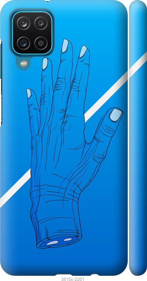 

Чохол на Samsung Galaxy A12 A125F Синій, Рука, Лінія, Градієнт, Зомбі, Глибина