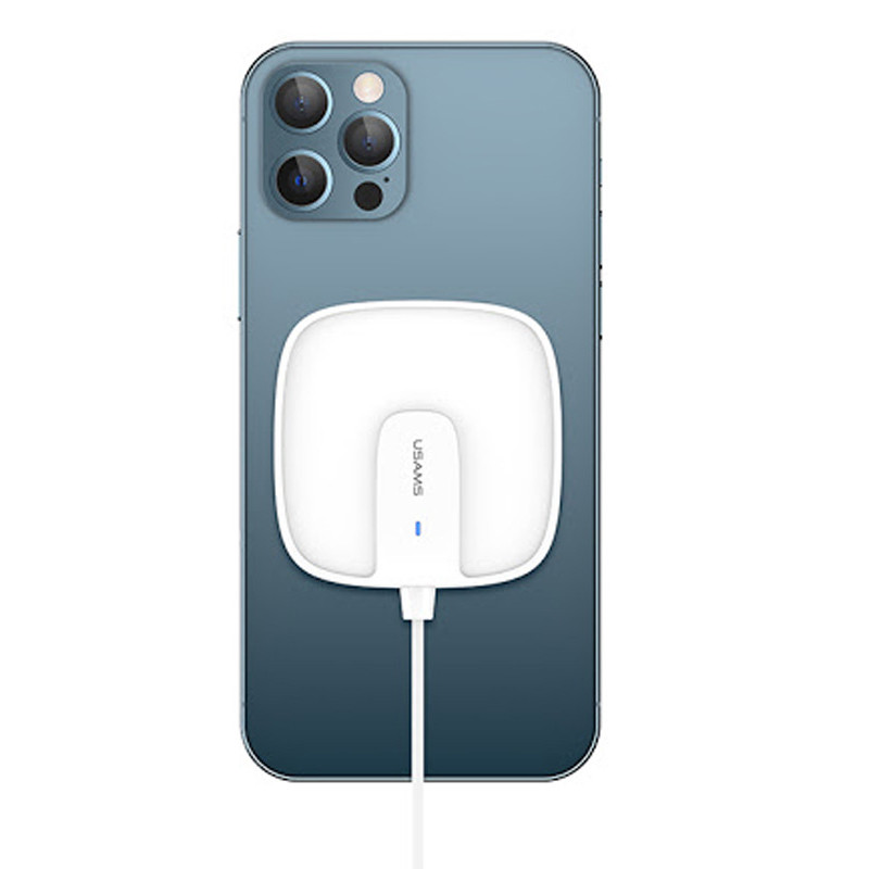 

БЗП Usams US-CD159 W1, 15W (магнітний)для Зарядные устройства (Білий)