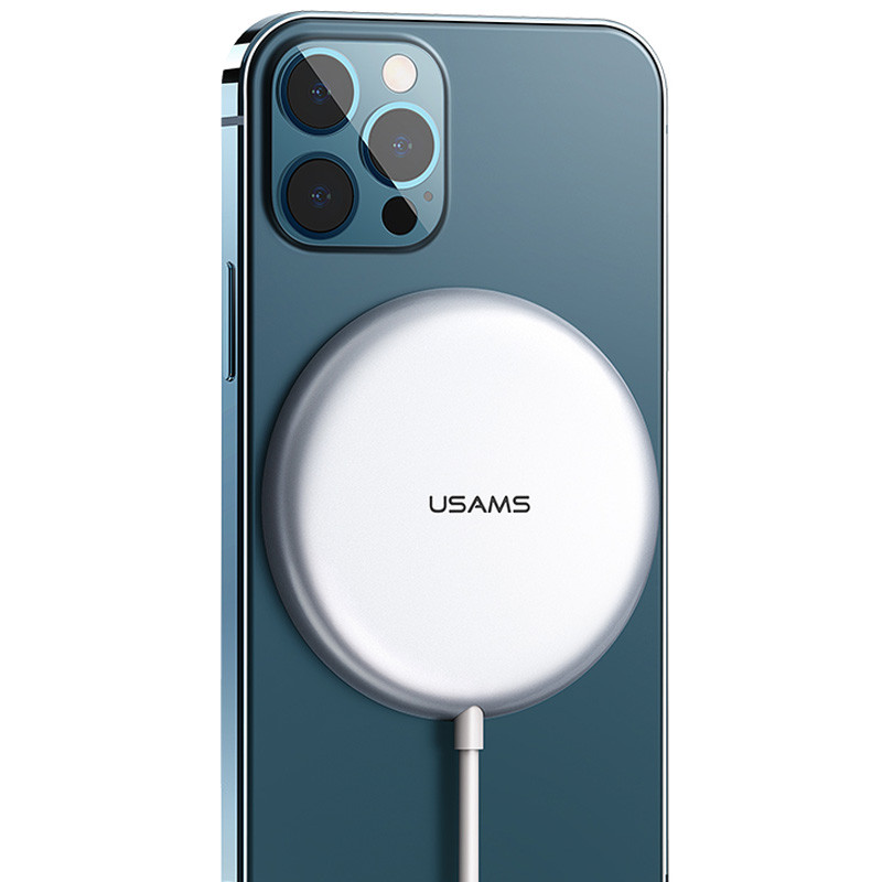 

БЗП Usams US-CD160 W2,15W (магнітний) (Срібний)