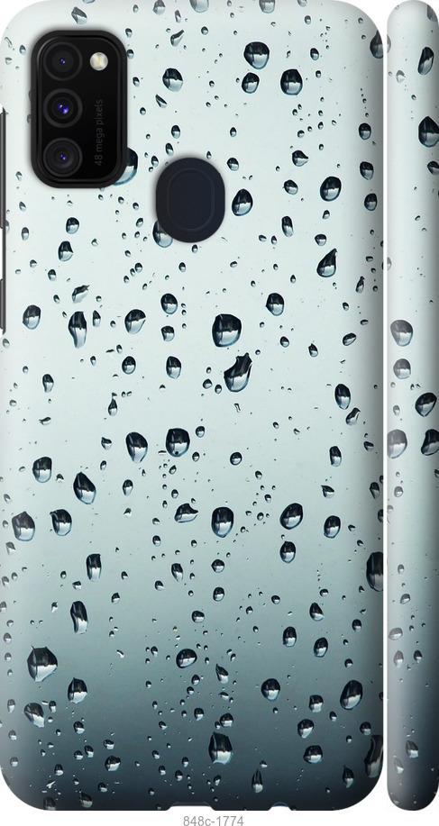 

Чохол на Samsung Galaxy M21 M215F Скло у краплях