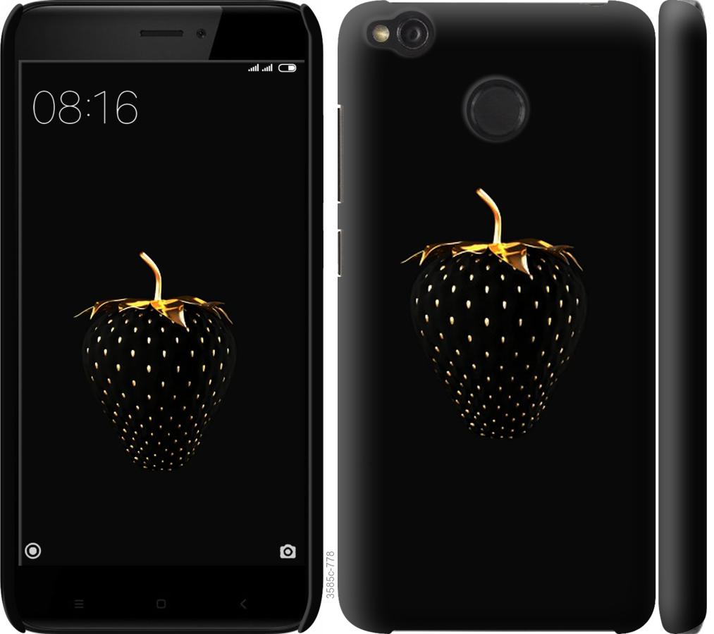 

Чохол на Xiaomi Redmi 4X Чорна полуниця