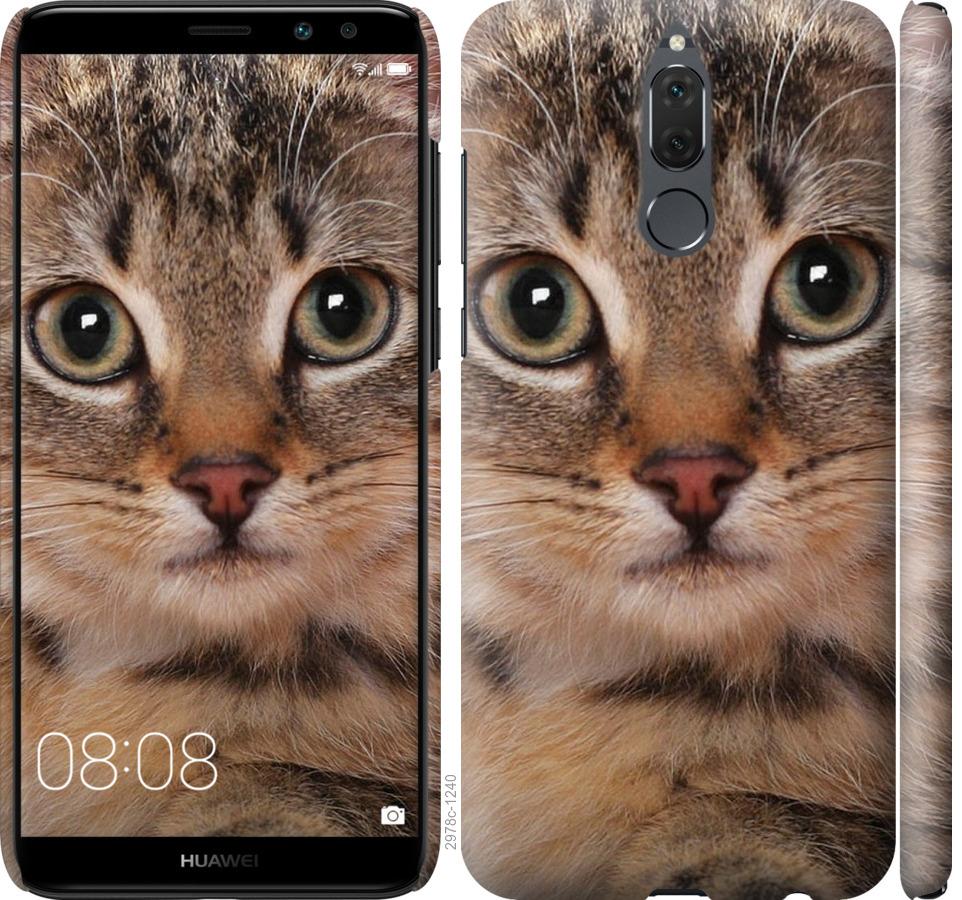 

Чехол на Huawei Mate 10 Lite Полосатый котик
