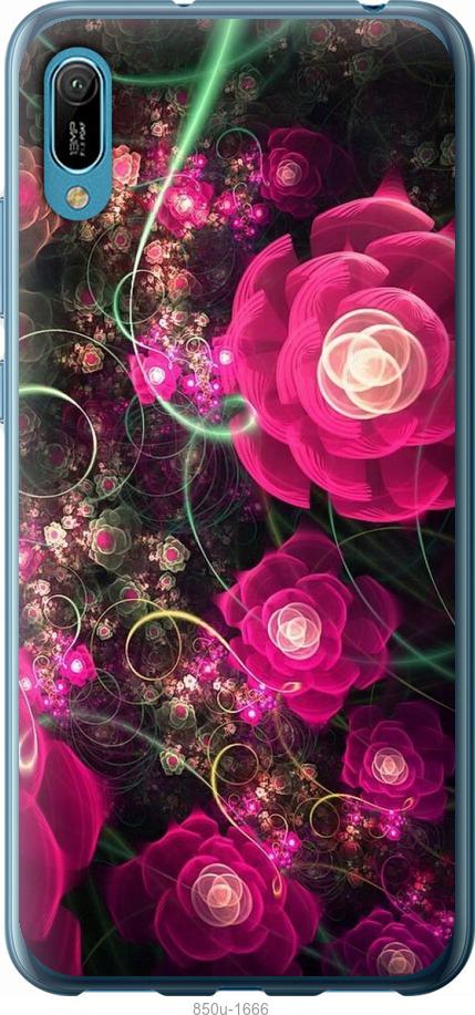 

Чехол на Huawei Y6 2019 Абстрактные цветы 3