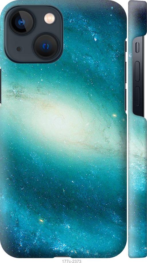 Чехол на iPhone 13 Mini Голубая галактика