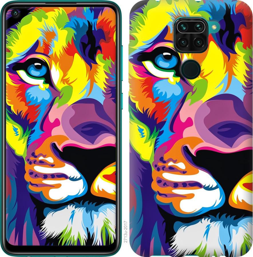 

Чохол на Xiaomi Redmi Note 9 Різнобарвний лев