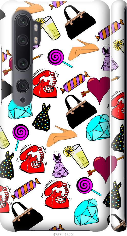 Чехол на Xiaomi Mi Note 10 stickers