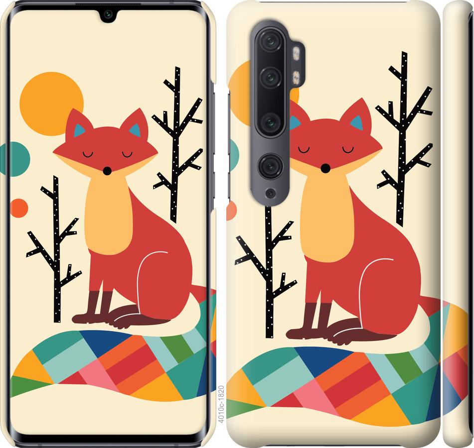 

Чехол на Xiaomi Mi Note 10 Rainbow fox