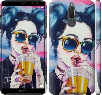 

Чехол на Huawei Mate 10 Lite Арт-девушка в очках