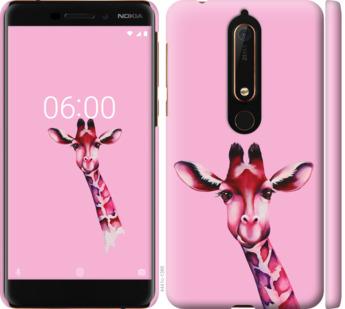 

Чохол на Nokia 6.1 Рожева жирафа