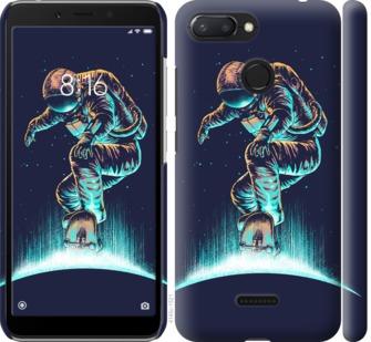 

Чехол на Xiaomi Redmi 6 Космонавт на скейтборде