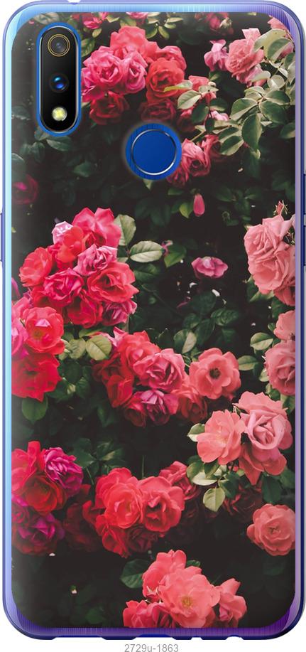 

Чехол на Realme 3 Pro Куст с розами
