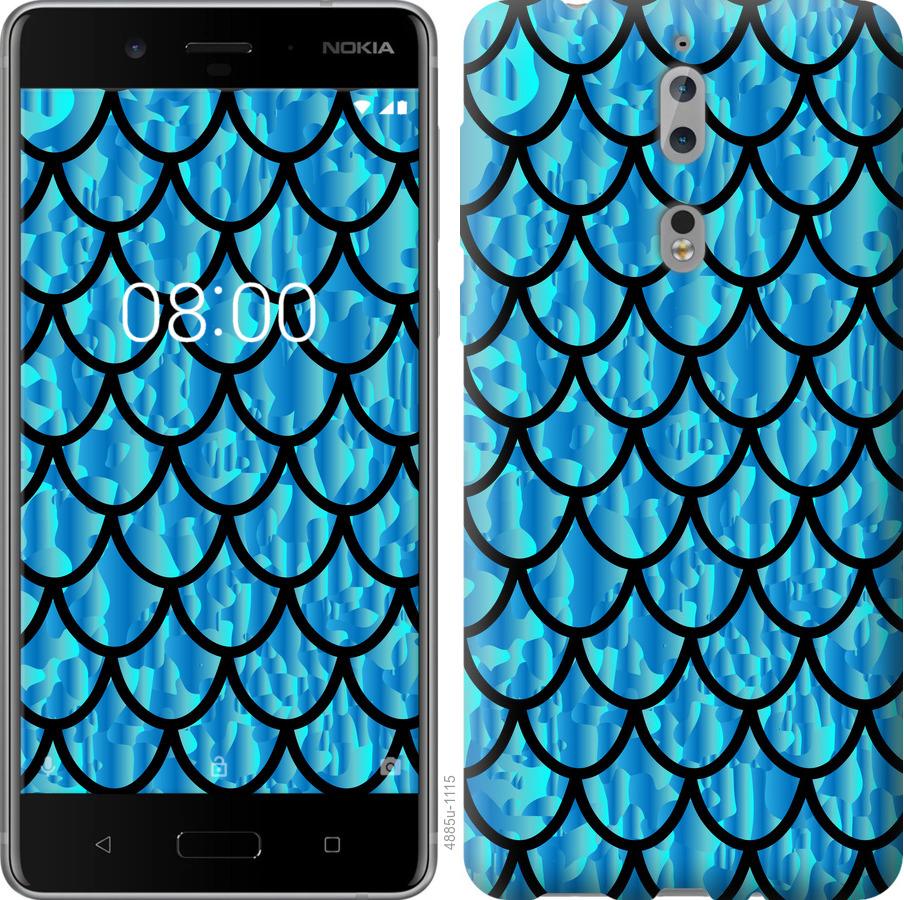 

Чехол на Nokia 8 Чешуя