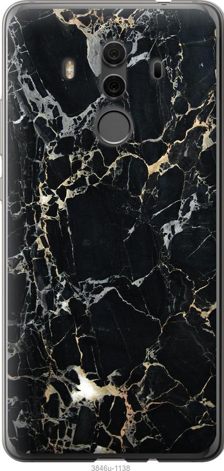 

Чехол на Huawei Mate 10 Pro Черный мрамор