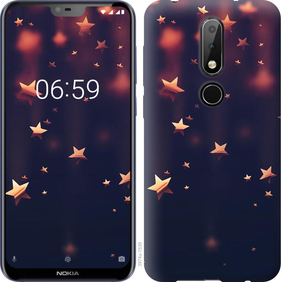 

Чехол на Nokia 6.1 Plus Падающие звезды