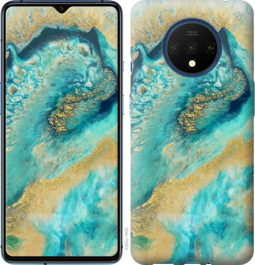

Чохол на OnePlus 7T Green marble