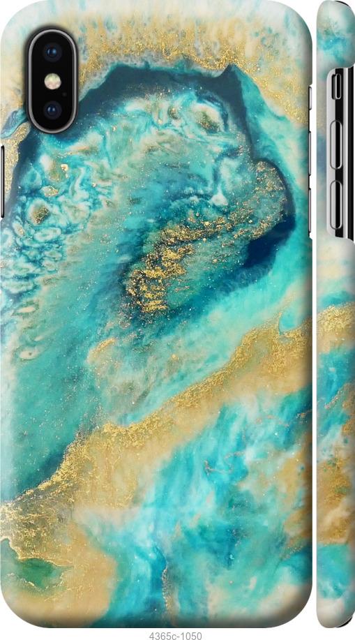 

Чохол на iPhone XS Green marble