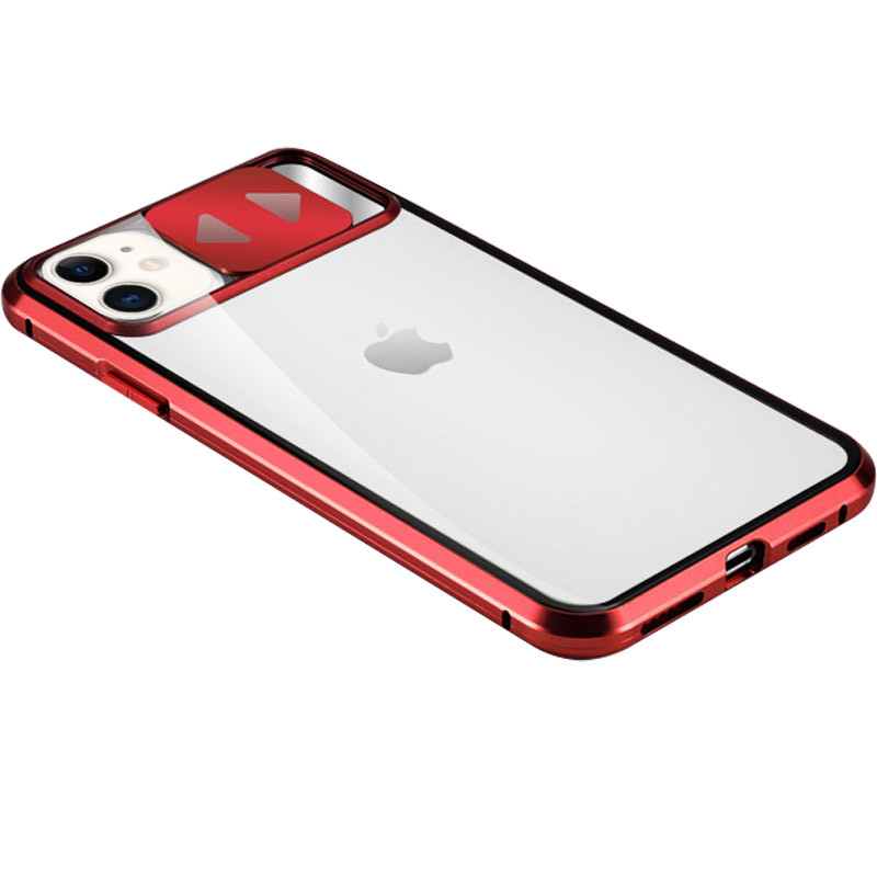

Чехол Camshield 360 Metall+Glass со шторкой для камеры для Apple iPhone 11 (6.1") Красный (146911)