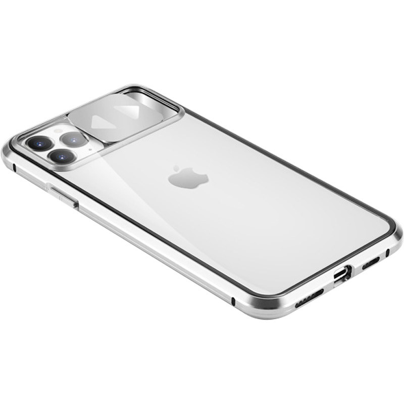 

Чехол Camshield 360 Metall+Glass со шторкой для камеры для Apple iPhone 11 Pro (5.8") Серебряный (146926)