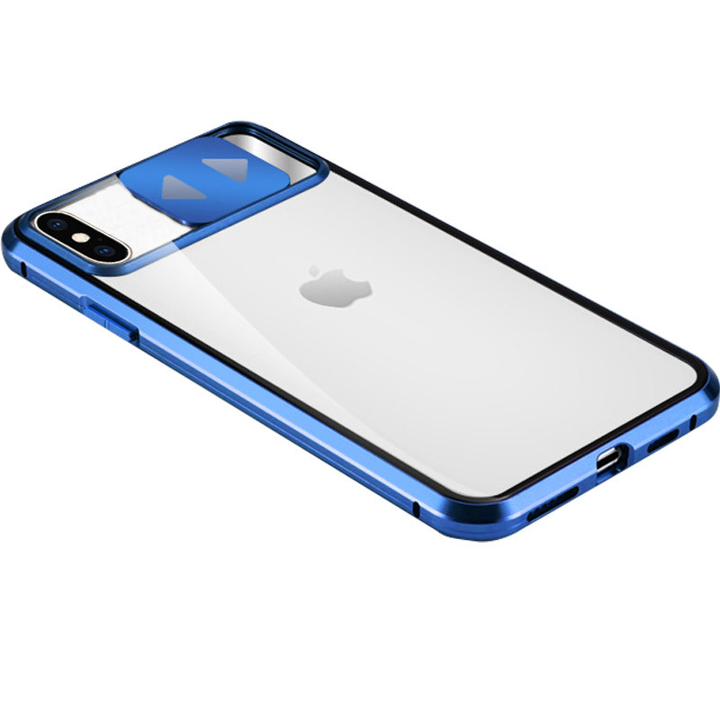 

Чехол Camshield 360 Metall+Glass со шторкой для камеры для Apple iPhone XS Max (6.5") Синий (146941)
