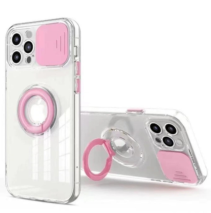 

Чохол Camshield ColorRing TPU зі шторкою для Apple iPhone 12 Pro Max (Рожевий)