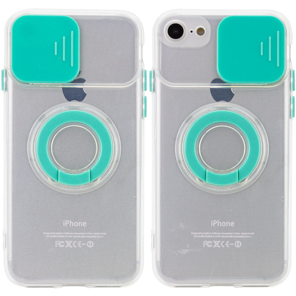 

Чехол Camshield ColorRing TPU со шторкой для камеры для Apple iPhone SE (2022) Мятный (182601)