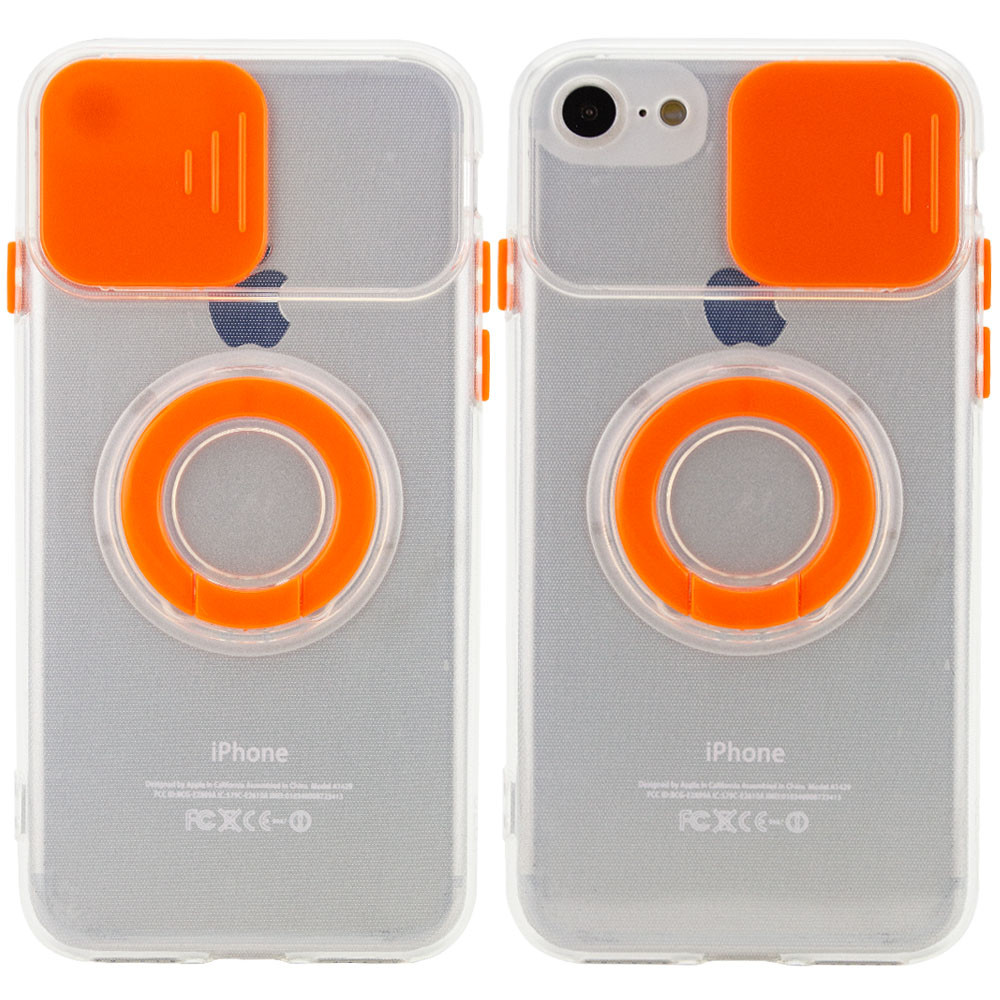 

Чохол Camshield ColorRing TPU зі шторкою для Apple iPhone SE (2020) (Помаранчевий)