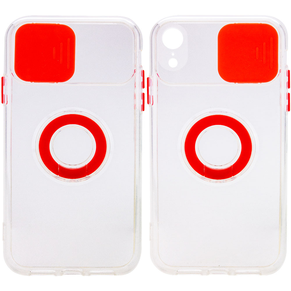 

Чехол Camshield ColorRing TPU со шторкой для камеры для Apple iPhone XR (6.1") Красный (182615)